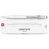 Caran d'Ache Penna a Sfera 849 Pop Line Bianca con Astuccio Metallo Slim