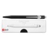 Caran d'Ache Penna a Sfera 849 Pop Line Nera con Astuccio Metallo Slim
