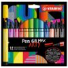 Stabilo Pen 68 Max Arty Confezione 12 colori assortiti SCUOLAWEB