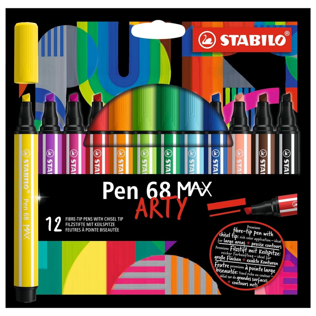 Stabilo Pen 68 Max Arty Confezione 12 colori assortiti SCUOLAWEB a 25.20