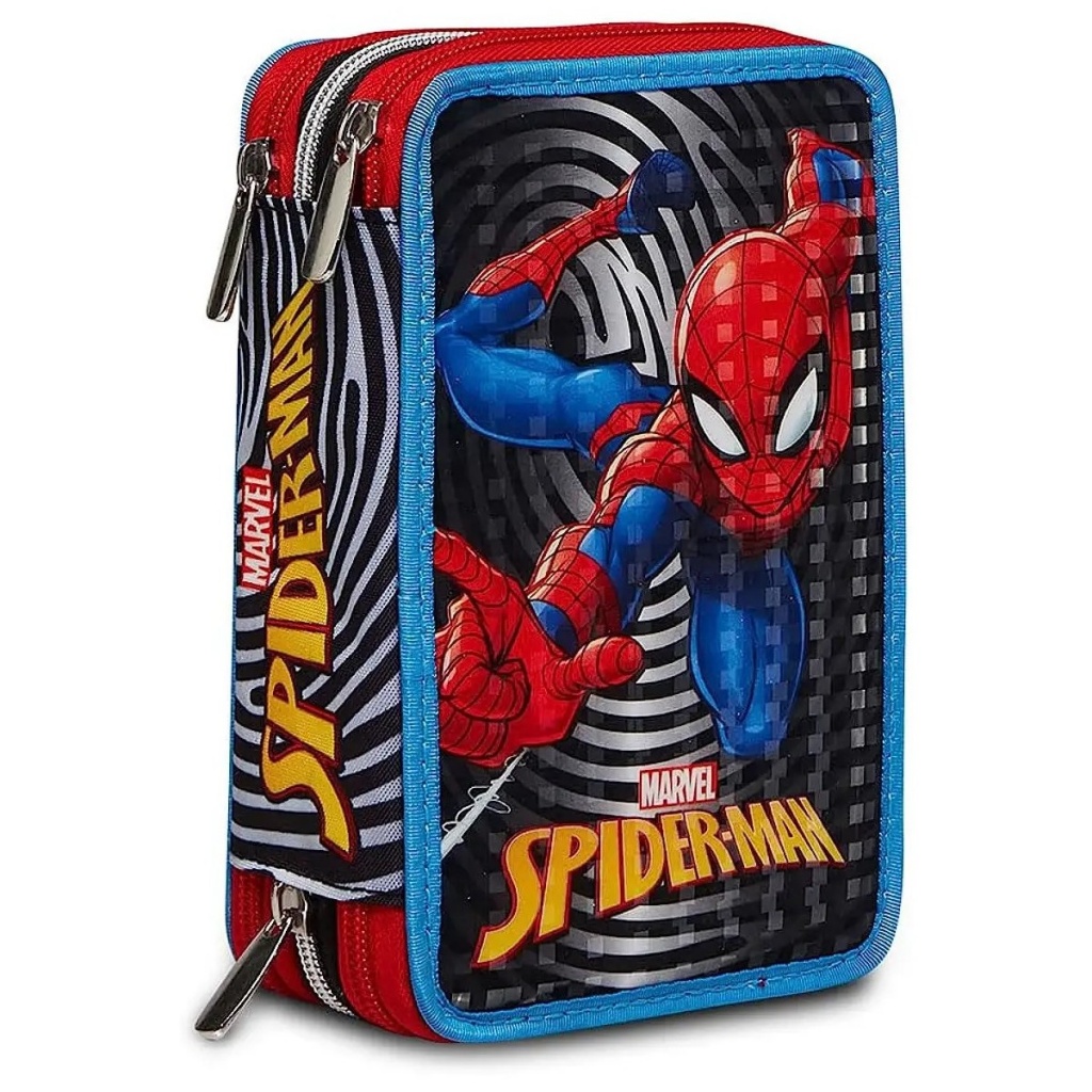 Astuccio Spider-Man 3 Zip Completo Scuole Elementari The Greatest Hero in  offerta a 19.90