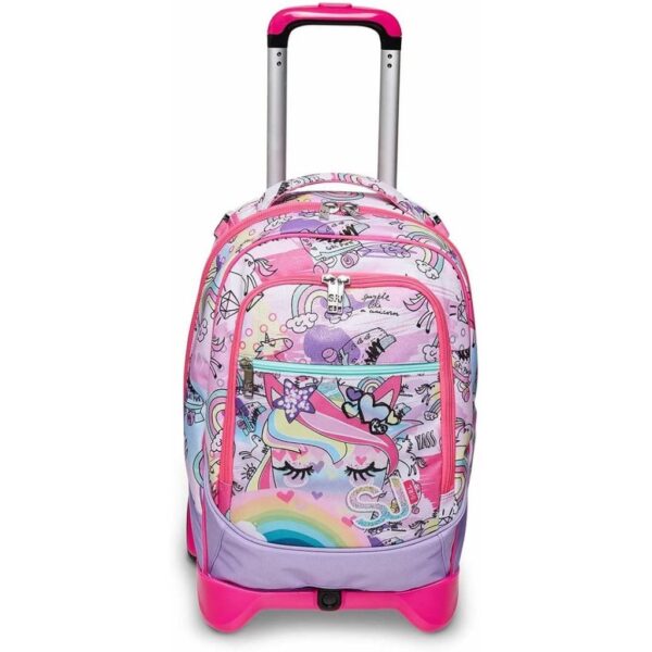 Zaino Trolley Sganciabile 3 Ruote Sj Gang Girl NEW TECH Unicorno