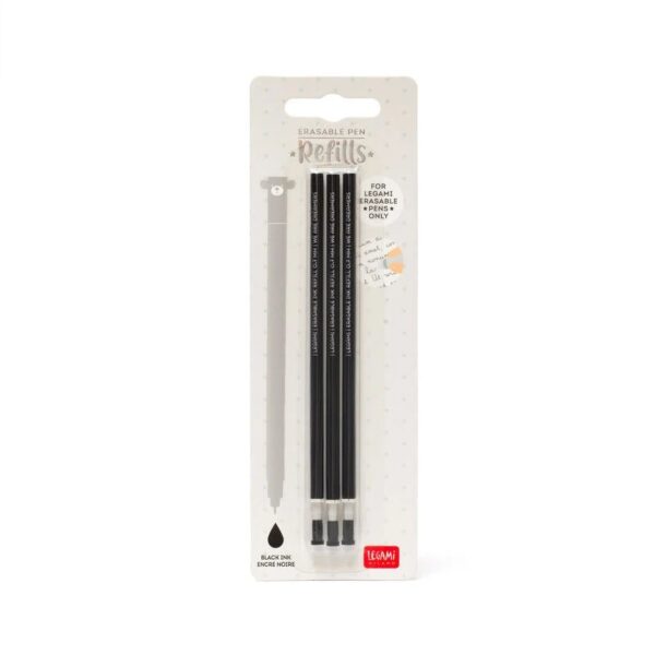 Legami Refill Nero Penna Cancellabile 3 Pezzi