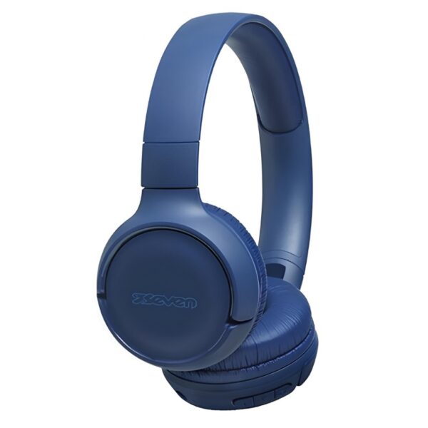 Seven Cuffie Wireless con Microfono Multimediali Blu