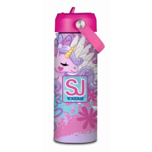 Borraccia 500ML Inox 304 Termica Beccuccio Retrattile Unicorn Led Girl