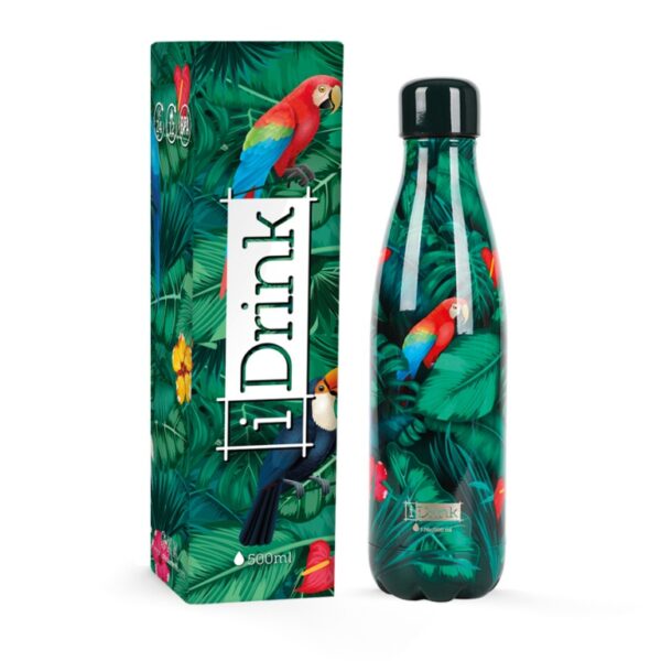 Borraccia Termica In Acciaio Inox Tropical Birds 500ml