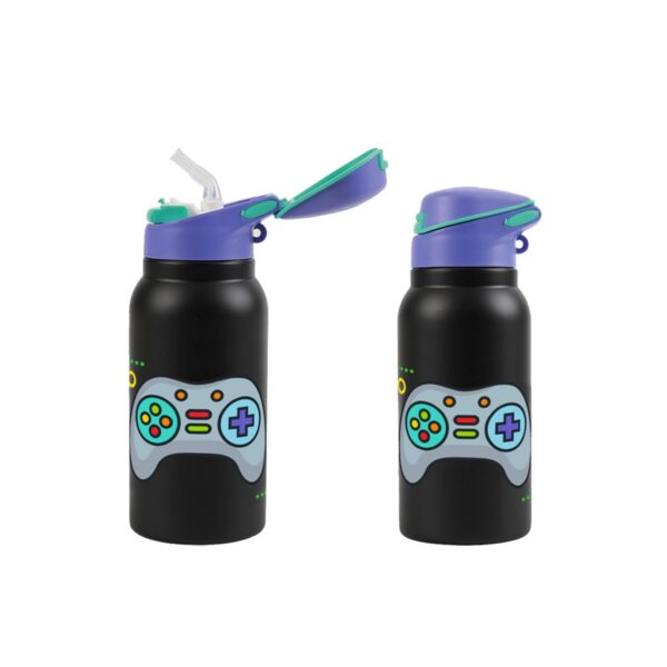 Borraccia Termica In Acciaio Inox con Beccuccio Trasparente e Tappo Richiudibile Lets Play 350ml