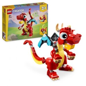LEGO Creator 3 in 1 Drago Rosso