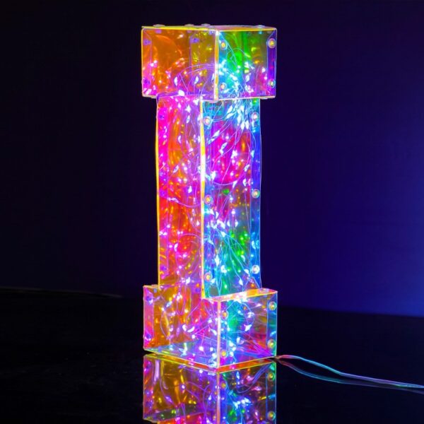 Lampada Lettera I Led altezza 25cm USB