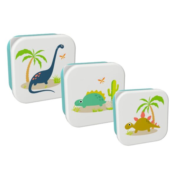 Lunch Box I-Drink Dinosauri con divisori interni 13.8x13.8x6cm