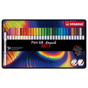 Pennarello Stabilo PEN 68 Brush Arty 30 Colori Assortiti