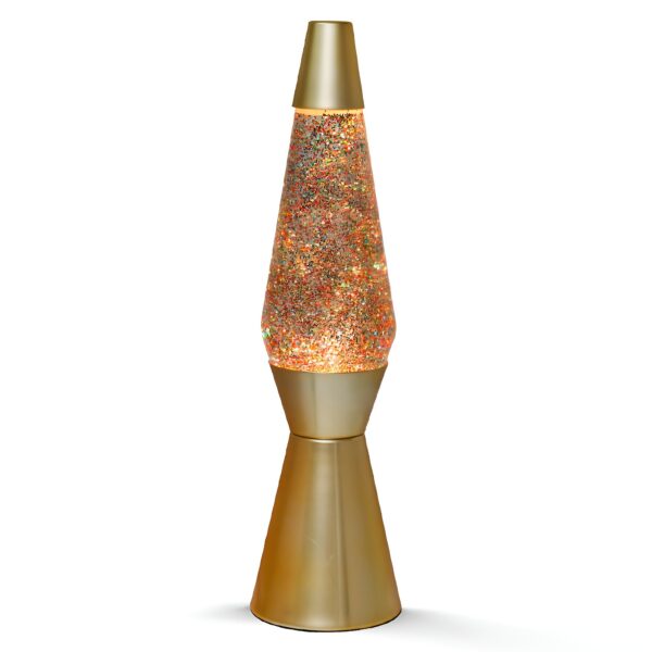 Lampada Lava Glitter Oro 36cm