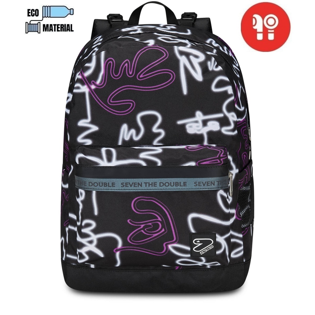 Zaino Double Reversible Earphones Wireless Seven Ledcontour a