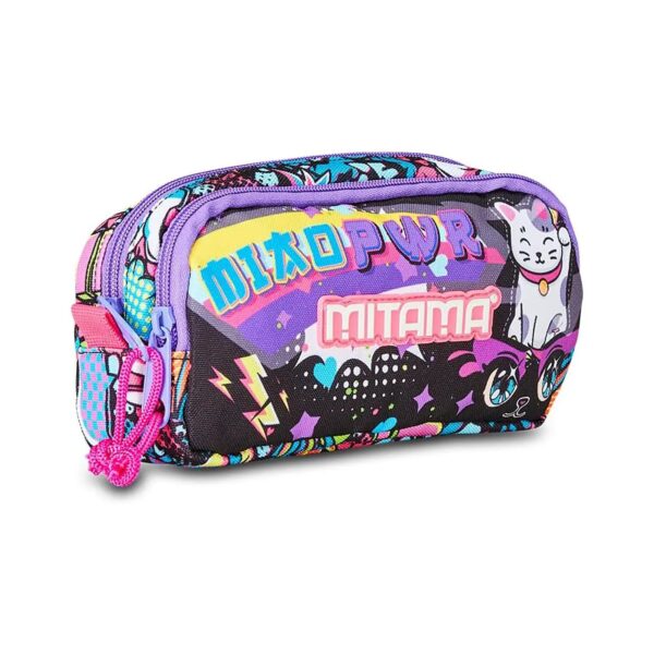 Astuccio Seven 3 Scomparti Yantry Girl - Nero, Completo Di Penne, Matite E Accessori - Foto 9