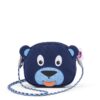 Portafoglio Bambini a Tracolla Affenzahn Orso Blu su linait
