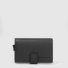Porta Carte di Credito Piquadro in Metallo e Pelle Modus Special Nero su linait
