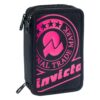 Astuccio 3 Zip Invicta Solid Beetroot Purple su linait