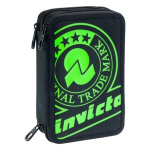 Astuccio 3 Zip Invicta Solid Jet Black su linait