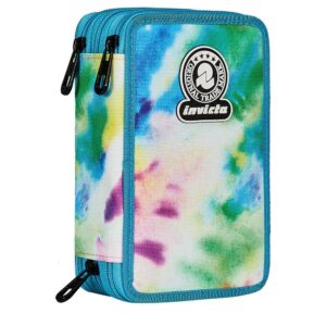 Astuccio 3 Zip Invicta Fantasy Tie Dye Rainbow su linait