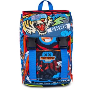 Mitama Zaino Estensibile Tiger Wild Blu Rosso su linait