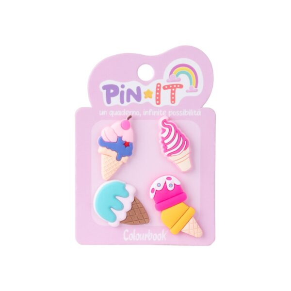 Spille Decorative Pin IT Ice Cream 4 pezzi su linait