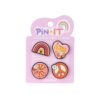 Spille Decorative Pin IT Flower Power 4 pezzi su linait