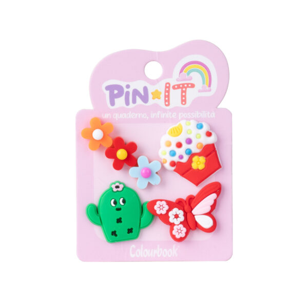 Spille Decorative Pin IT Flower & Sweeties 4 pezzi su linait