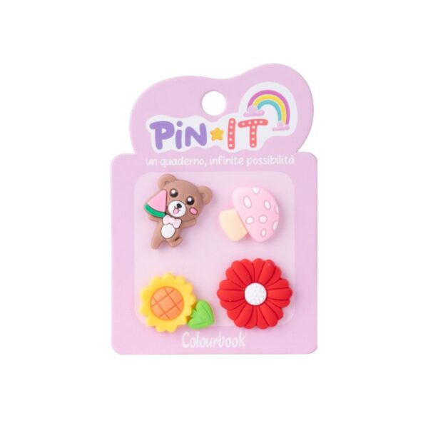 Spille Decorative Pin IT Ice Flowers & Bears 4 pezzi su linait