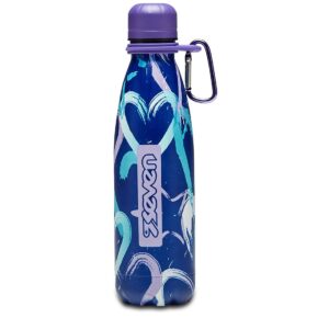 Borraccia Seven 500ML Inox 304 Termica con Moschettone Crystal Purple Girl su linait