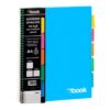 Quaderno Spiralato Mybook con 5 divisori 100 fogli 4 fori A4 1 rigo Colori Assortiti su linait