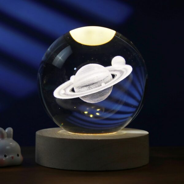 Lampada Led Sfera Saturno USB