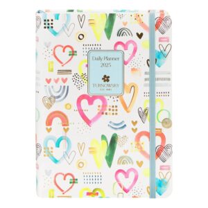 Agenda Giornaliera TURNOWSKY Media 12 Mesi 2025 Multicolore Cuori 11x15.5 cm su linait