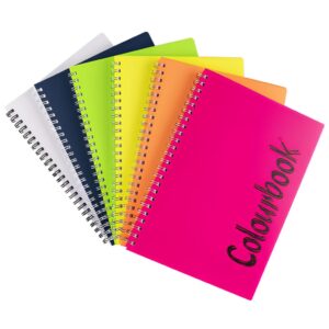 Quaderno Maxi Spiralato 140 Fogli A4 4 Fori 1 Rigo Colori assortiti