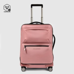 Trolley Piquadro Cabina 4 Ruote in Tessuto Gommato CORNER Rosa su linait