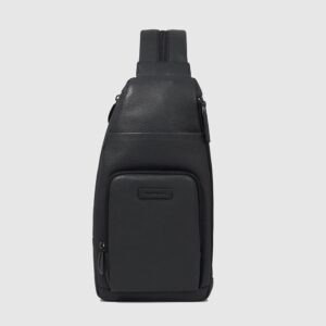 Monospalla Piquadro per Tablet Mini Portabile a Zaino in Pelle Modus Nero su linait