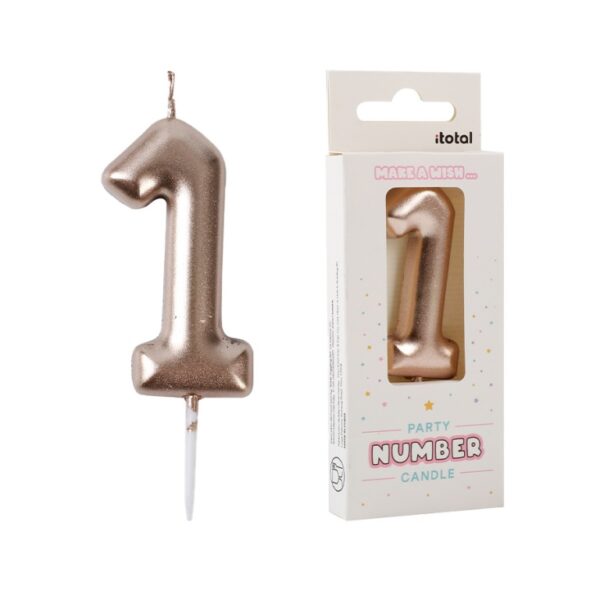 Candelina Numero 1 Altezza 6cm