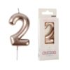 Candelina Numero 2 Altezza 6cm