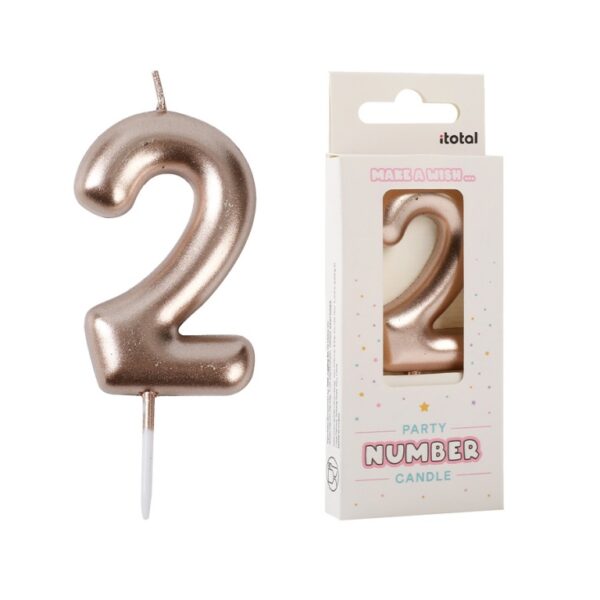 Candelina Numero 2 Altezza 6cm
