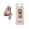 Candelina Numero 4 Altezza 6cm