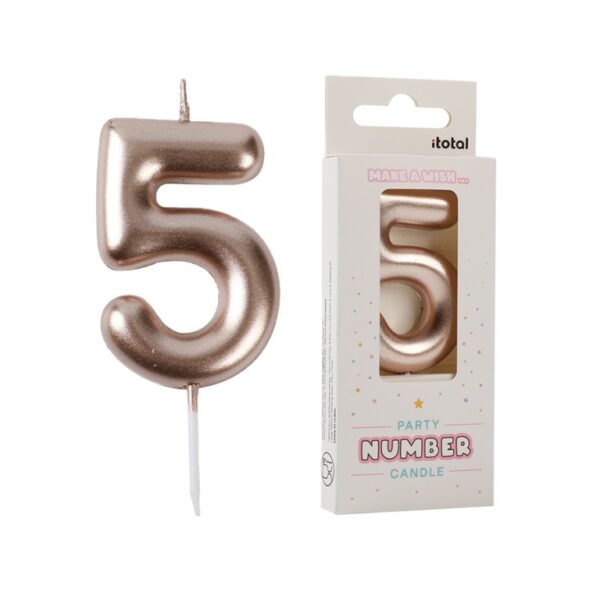 Candelina Numero 5 Altezza 6cm