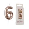 Candelina Numero 6 Altezza 6cm