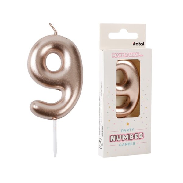 Candelina Numero 9 Altezza 6cm