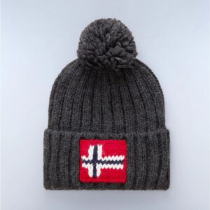 NAPAPIJRI Berretto in Lana Semiury Grigio Scuro su linait