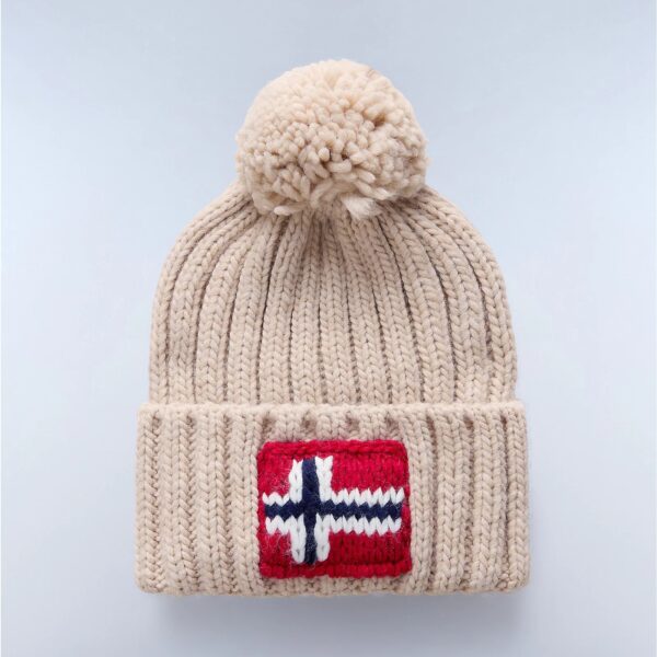 NAPAPIJRI Berretto in Lana Semiury Beige su linait