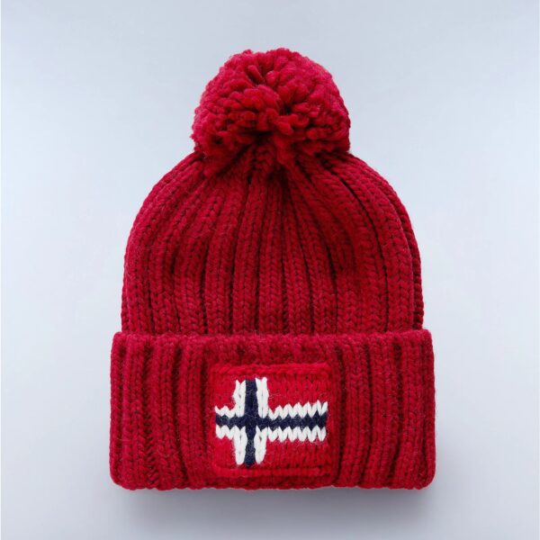 NAPAPIJRI Berretto in Lana Semiury Rosso Goji su linait