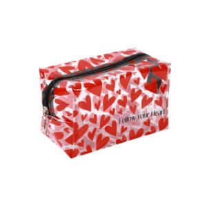 Astuccio Bustina in Pvc Follow Your Heart 19x5x5 cm