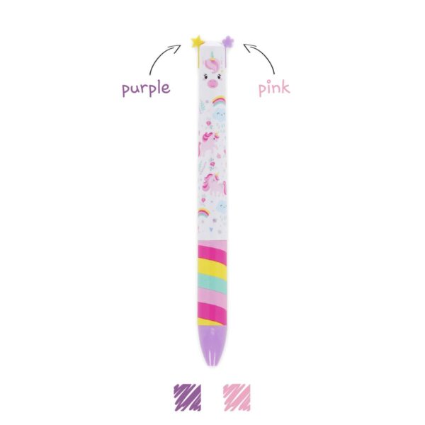Penna a Due Colori Unicorn Click&Clack su linait