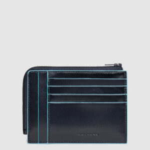Bustina Piquadro portamonete-carte in pelle Blue Square Blu