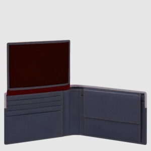 Portafoglio Piquadro uomo con porta documenti in pelle Urban Grigio Nero