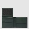 Piquadro Portafoglio Uomo con Volantino Porta Documenti in Pelle Verde su linait